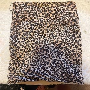 Cheetah Print Bodycon Skirt